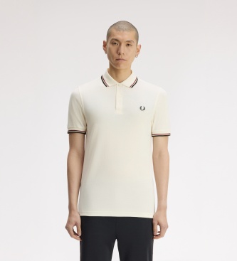Fred Perry Polo Twin Tipped bege