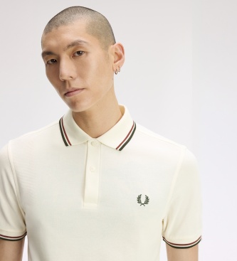 Fred Perry Polo Twin Tipped bege