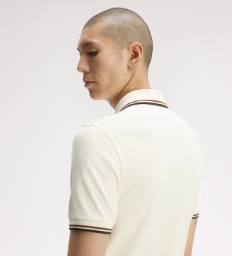 Fred Perry Polo Twin Tipped bege