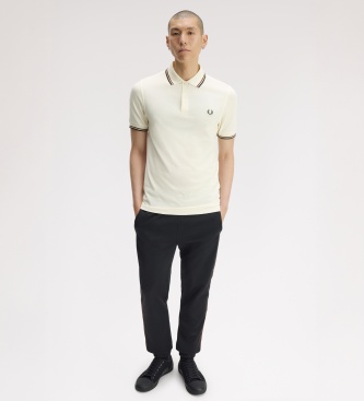 Fred Perry Polo Twin Tipped bege
