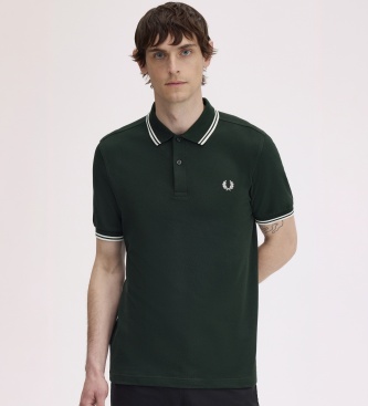 Fred Perry Polo Twin Tipped verde