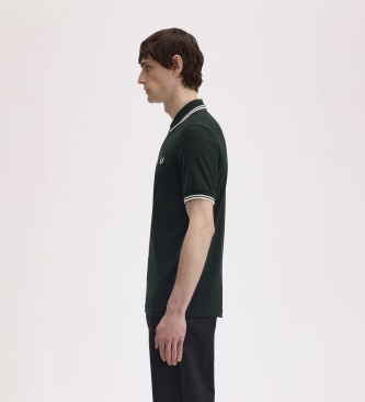 Fred Perry Polo Twin Tipped verde