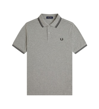 Fred Perry Polo Twin Tipped cinza aço