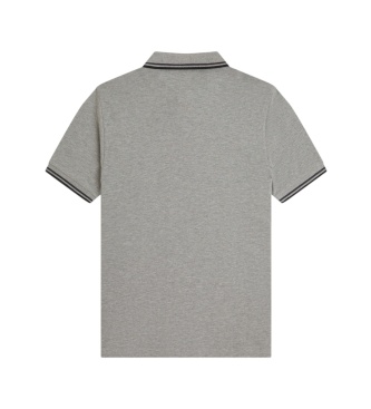 Fred Perry Polo Twin Tipped cinza aço