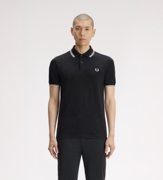 Fred Perry Polo Twin Tipped cinza carvão