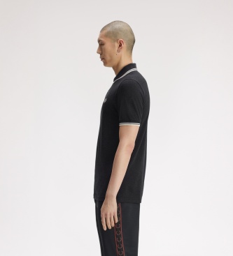 Fred Perry Polo Twin Tipped cinza carvão