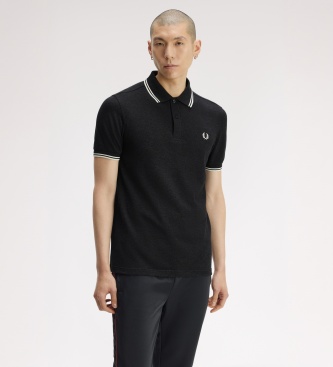 Fred Perry Polo Twin Tipped cinza carvão