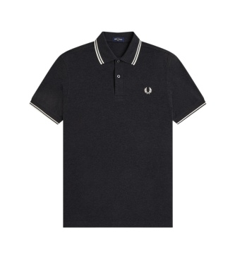 Fred Perry Polo Twin Tipped cinza carvão