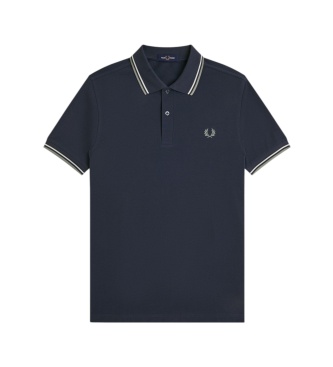 Fred Perry Polo Twin Tipped grigio militare scuro