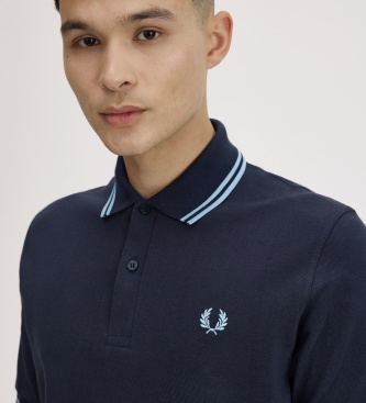 Fred Perry Polo Twin Tipped Inghilterra blu navy