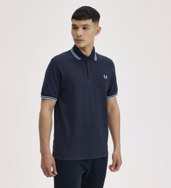 Fred Perry Polo Twin Tipped Inghilterra blu navy