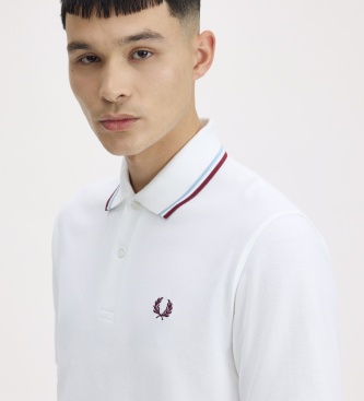 Fred Perry Polo Twin Tipped Inglaterra branco