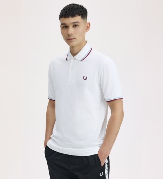 Fred Perry Polo Twin Tipped Inglaterra branco