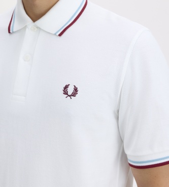 Fred Perry Polo Twin Tipped Inglaterra branco