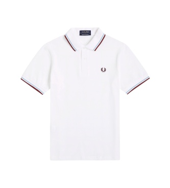 Fred Perry Polo Twin Tipped Inglaterra branco