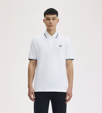 Fred Perry Polo Twin Tipped England branco