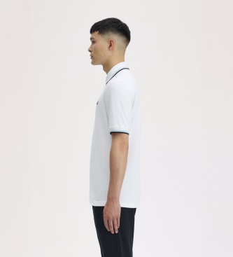 Fred Perry Polo Twin Tipped England branco