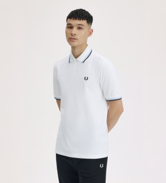 Fred Perry Polo Twin Tipped England branco