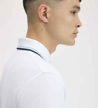 Fred Perry Polo Twin Tipped England branco