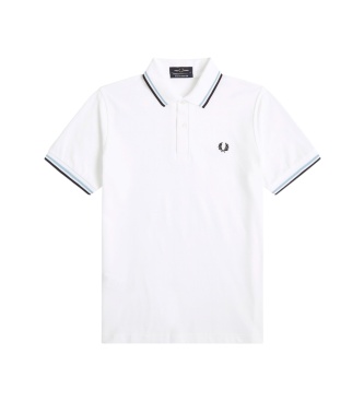 Fred Perry Polo Twin Tipped England branco