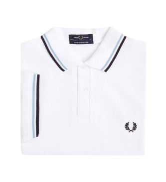 Fred Perry Polo Twin Tipped England branco