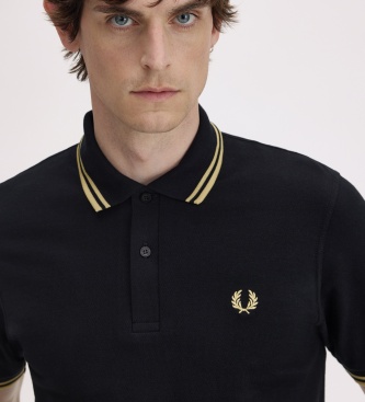Fred Perry Polo Twin Tipped England preto