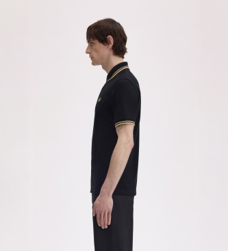 Fred Perry Polo Twin Tipped England preto