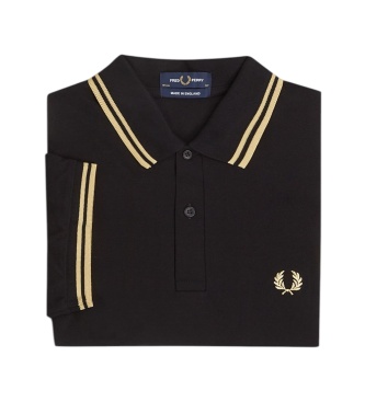 Fred Perry Polo Twin Tipped England preto