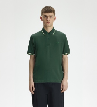 Fred Perry Polo Twin Tipped Inglaterra verde