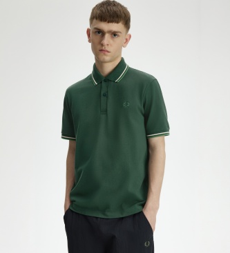 Fred Perry Polo Twin Tipped Inglaterra verde