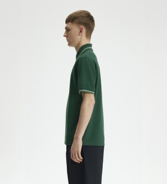 Fred Perry Polo Twin Tipped Inglaterra verde
