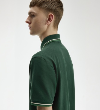 Fred Perry Polo Twin Tipped Inglaterra verde
