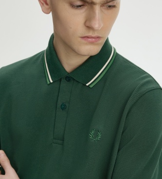 Fred Perry Polo Twin Tipped Inglaterra verde