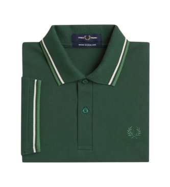 Fred Perry Polo Twin Tipped Inglaterra verde