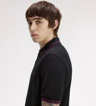 Fred Perry Polo Twin Tipped preto
