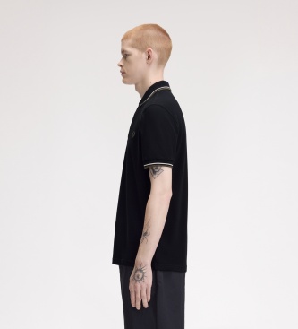 Fred Perry Polo Twin Tipped preto