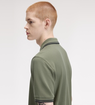 Fred Perry Polo Twin Tipped verde laurel