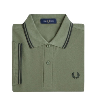 Fred Perry Polo Twin Tipped verde laurel