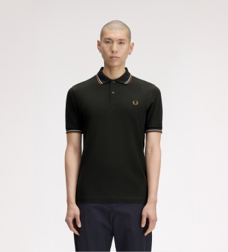 Fred Perry Polo Twin Tipped verde-noite