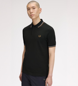 Fred Perry Polo Twin Tipped verde-noite