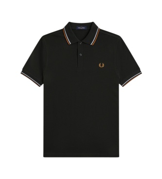 Fred Perry Polo Twin Tipped verde-noite