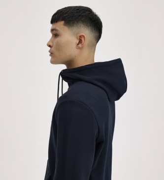 Fred Perry Sweat à capuche zippé bleu marine