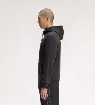 Fred Perry Sweat à capuche zippé gris