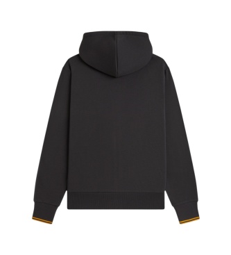Fred Perry Sweat à capuche zippé gris