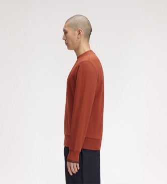 Fred Perry Sweat-shirt à col rond orange