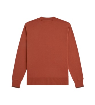 Fred Perry Sweat-shirt à col rond orange