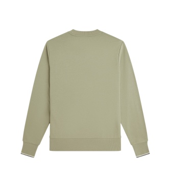 Fred Perry Sweat-shirt à col rond vert