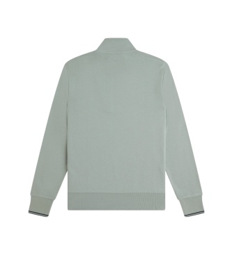 Fred Perry Sweat à demi-fermeture éclair turquoise