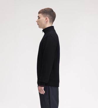 Fred Perry Sweat à demi-fermeture éclair bleu marine