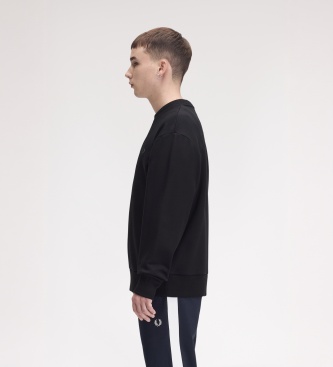Fred Perry Sweat Laurel Wreath réfléchissant noir